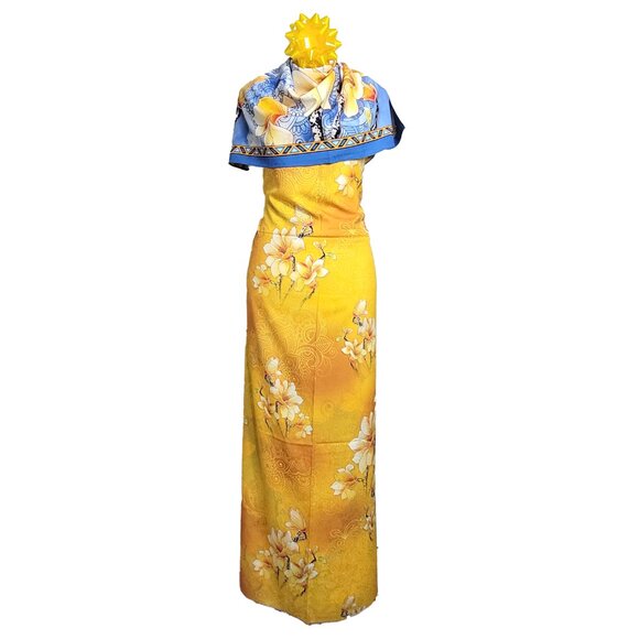 NWT Double-Sided Silk Scarf 27"x70" Long Rectangle Shawl Wrap 3313 - Picture 3 of 7